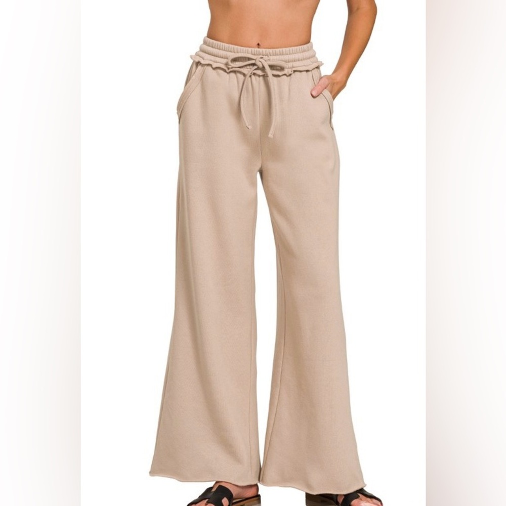✨Casual Solid Wide Leg Sweatpants